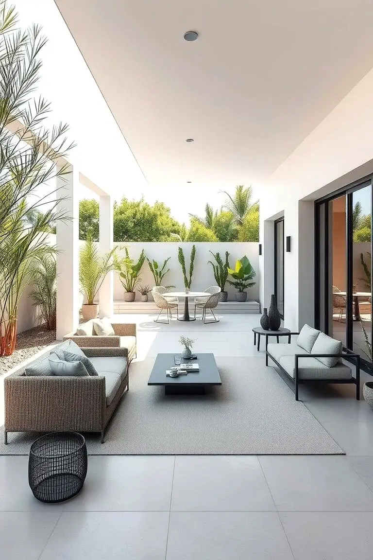 Modern Minimalist Patio Oasis
