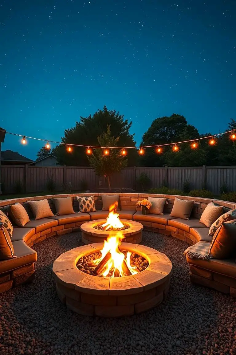 Cozy Fire Pit Lounge