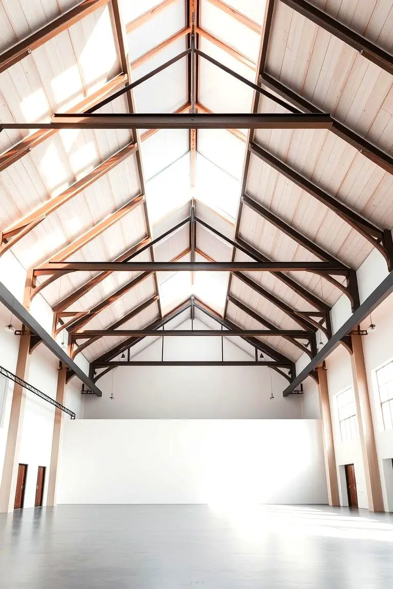 Open-Concept Loft-Style Ceiling