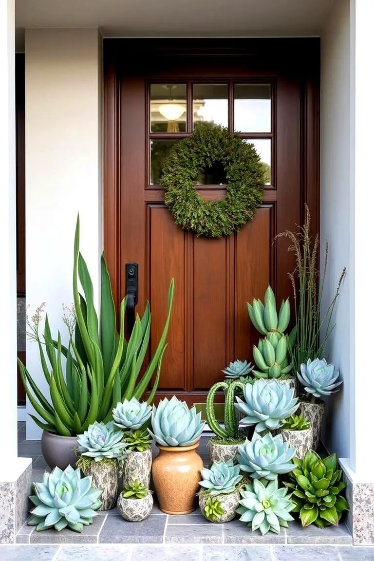 Elegant Succulent Display