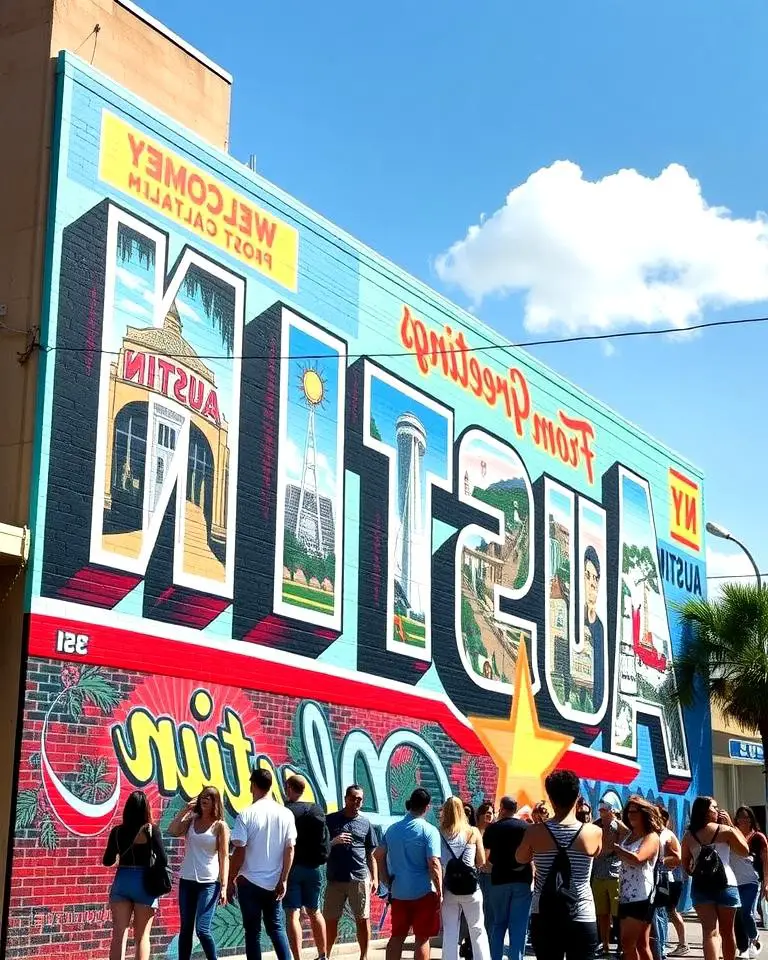 Greetings From Austin Mural, Austin