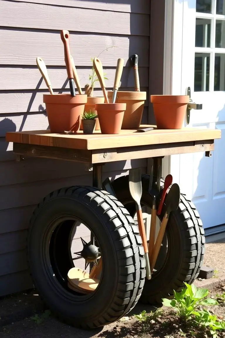 Versatile Tyre Potting Tables