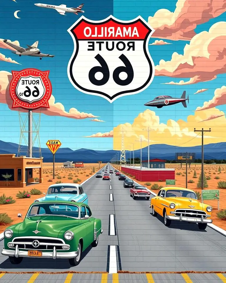 The Amarillo Route 66 Mural, Amarillo