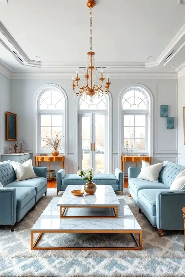 Soft Powder Blue Elegance