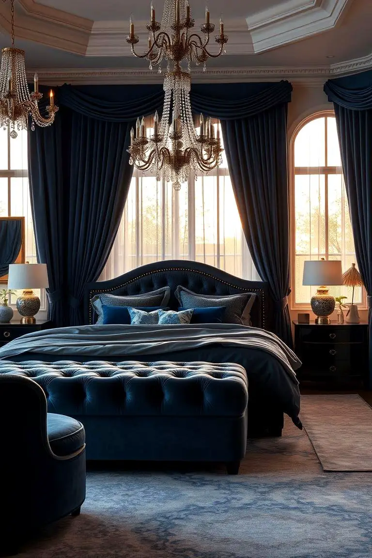 Luxurious Blue Fabrics