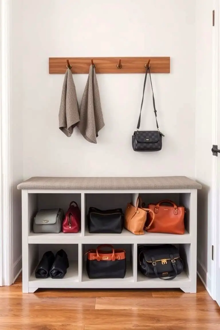 Purse Storage Bench