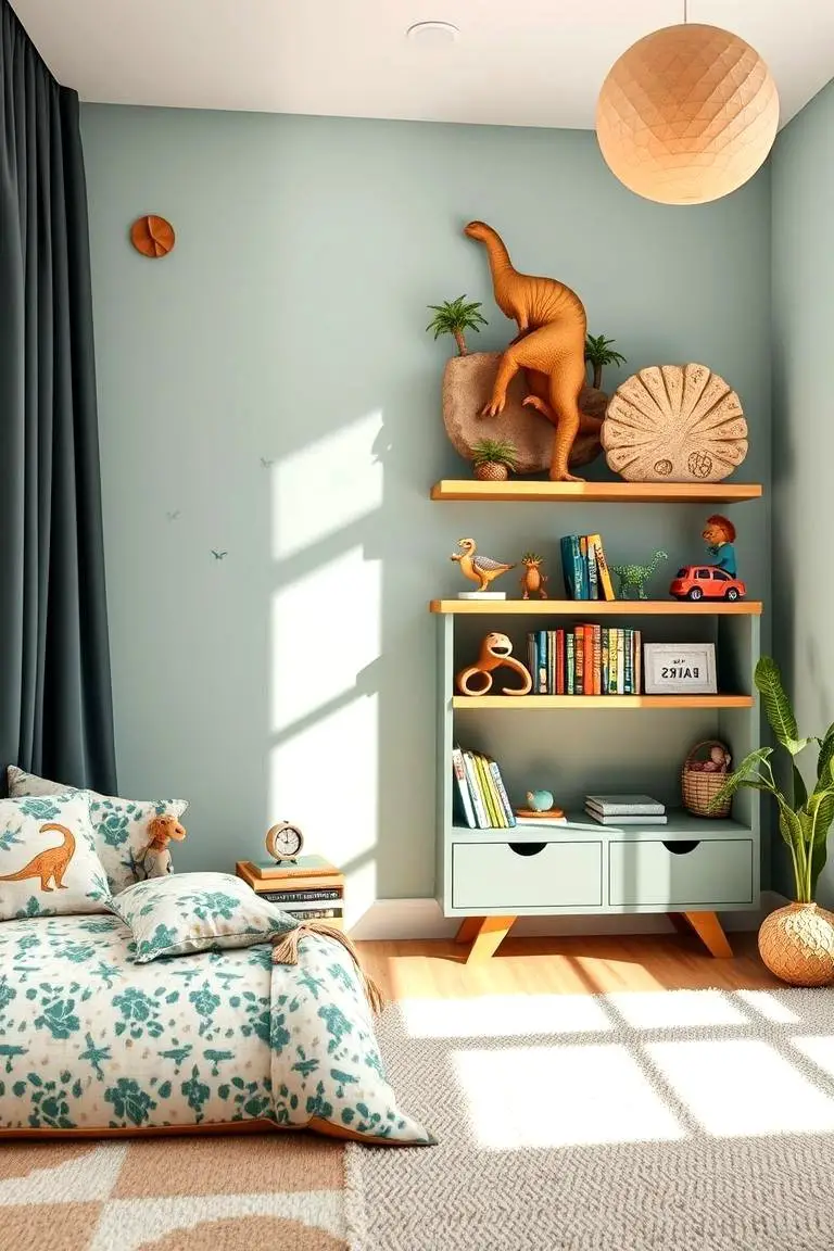 Dinosaur Themed Shelves
