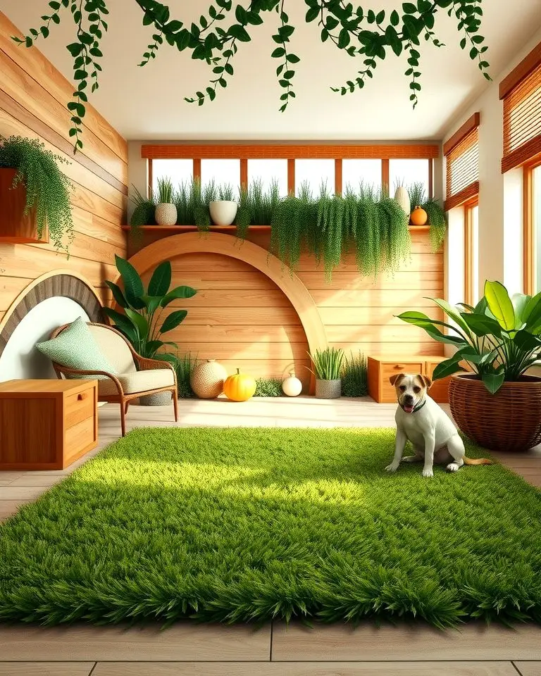 Outdoor-Inspired Dog Room