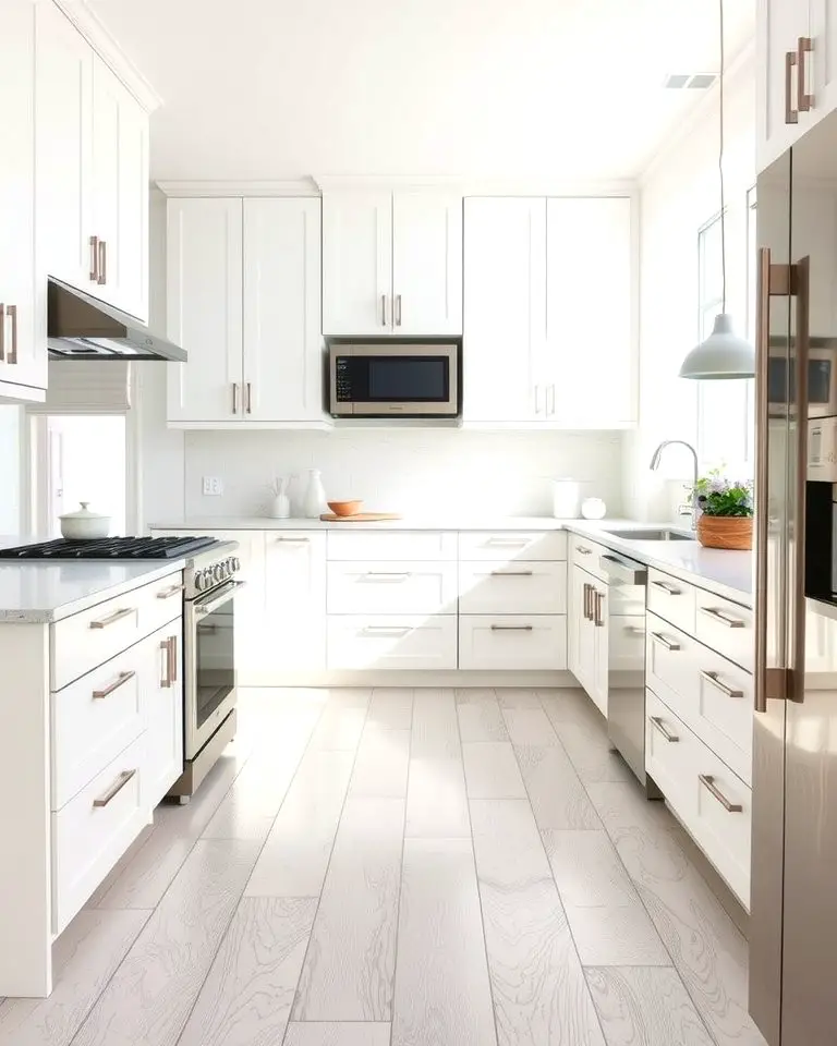 White Vinyl Plank Flooring