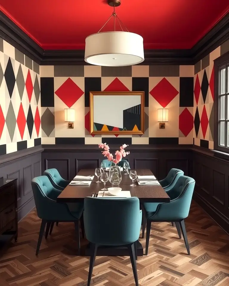 Geometric Wainscoting