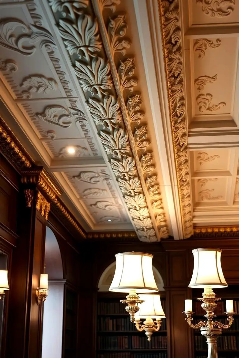 Decorative Carved Crown Molding