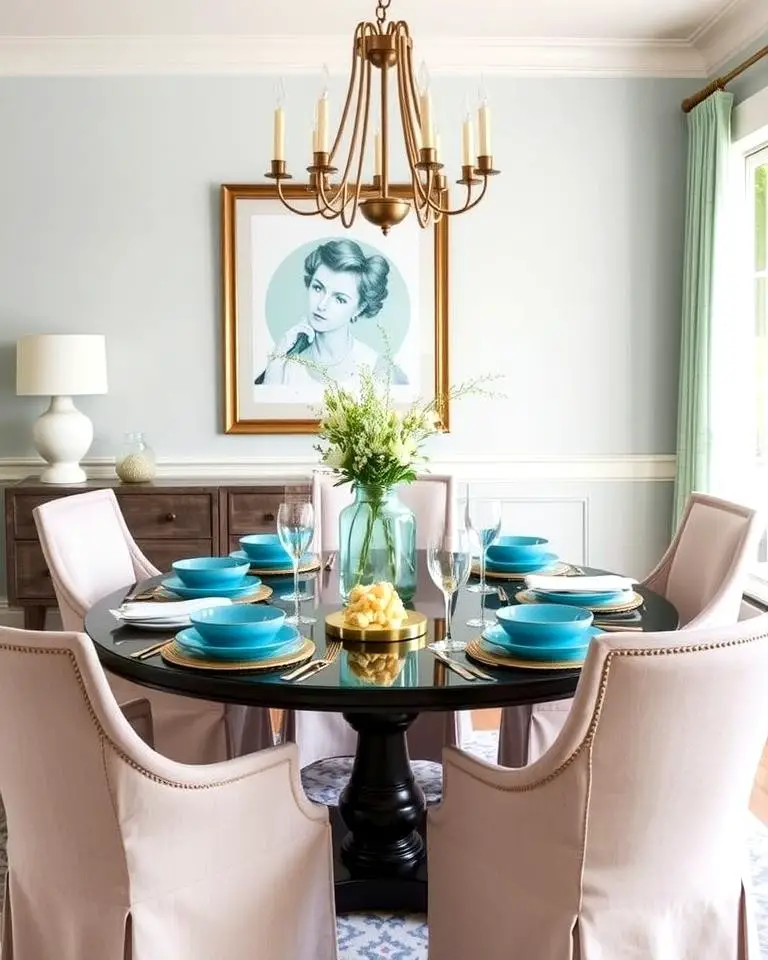 Teal Tableware for Subtle Elegance