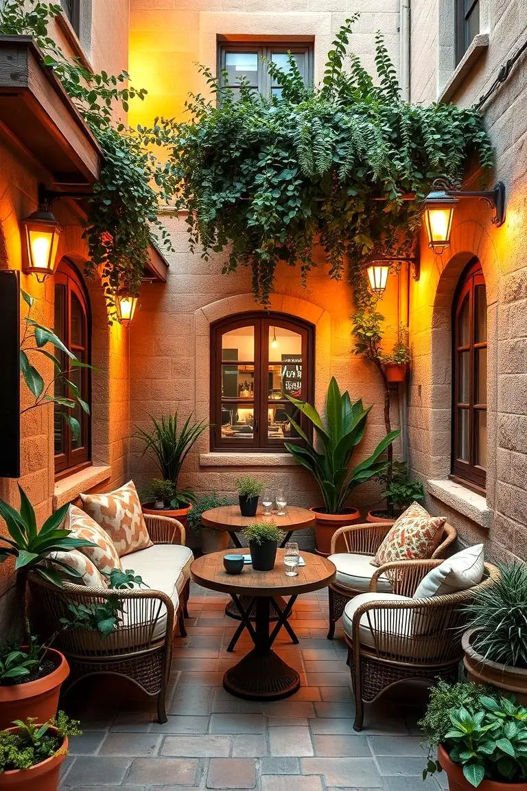 Cozy Bistro Garden Setting