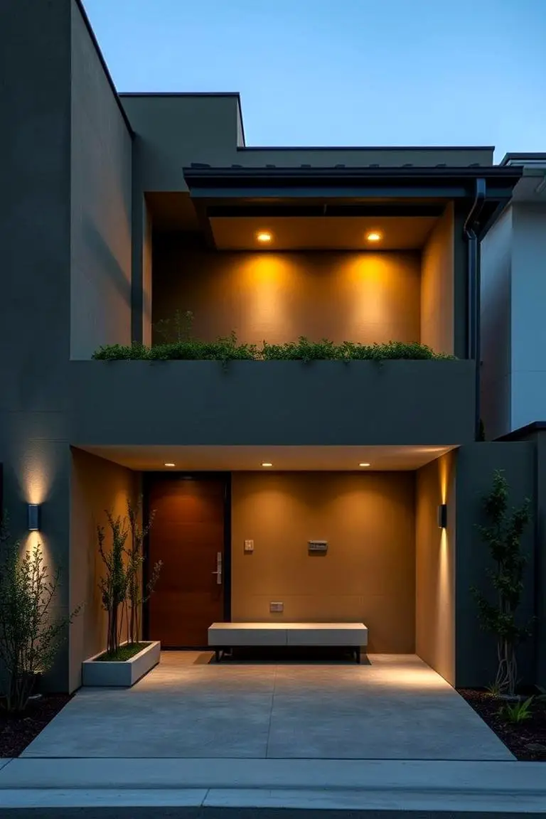 Contemporary Olive Facade