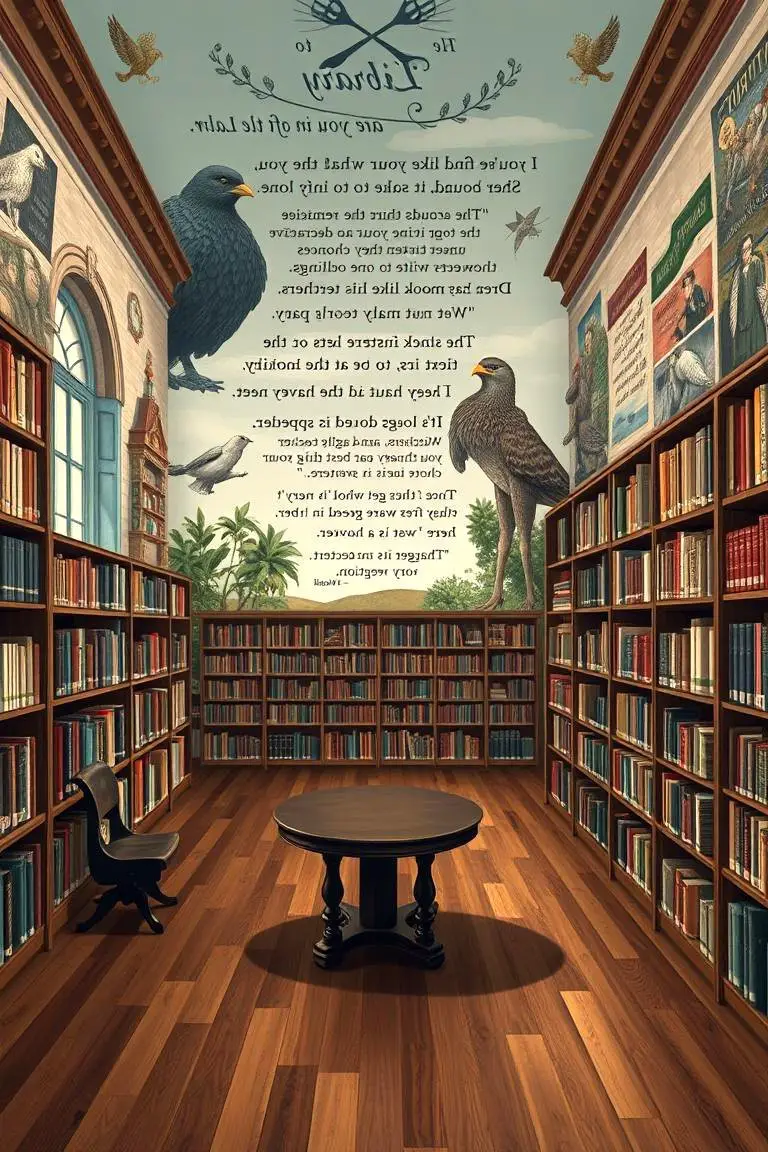 Library Literary Mural