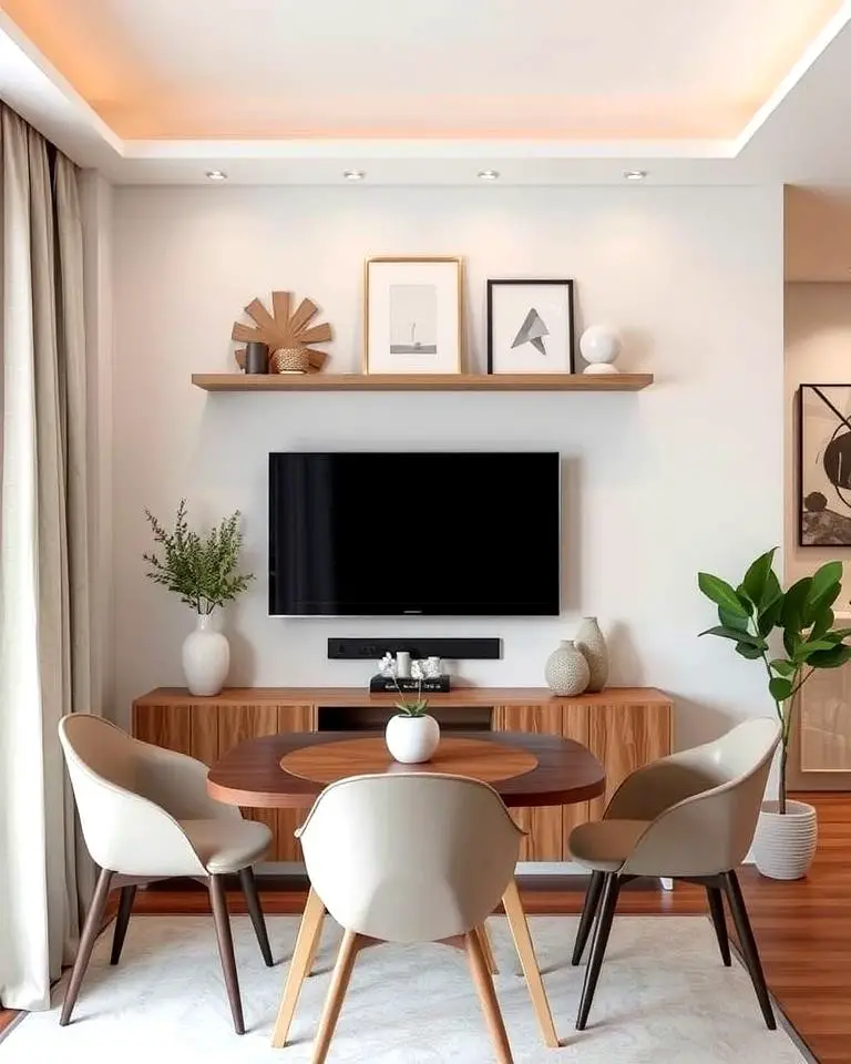 TV Above the Dining Table