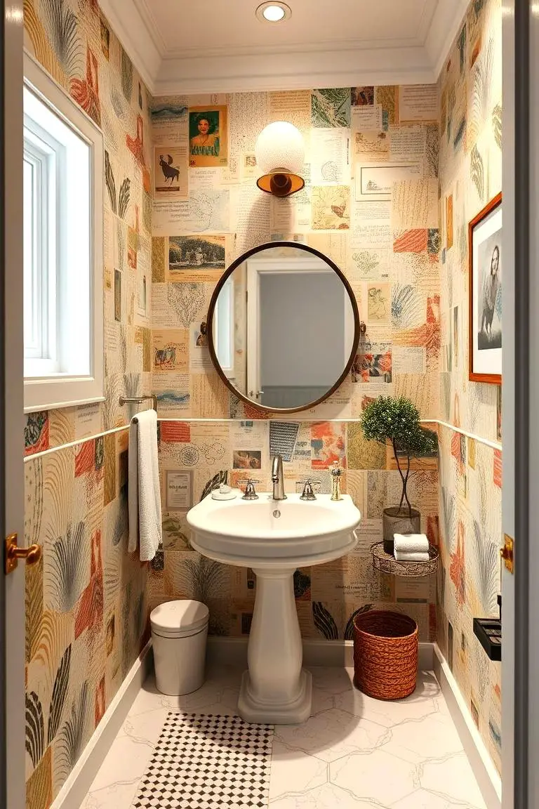 DIY Decoupage Wall