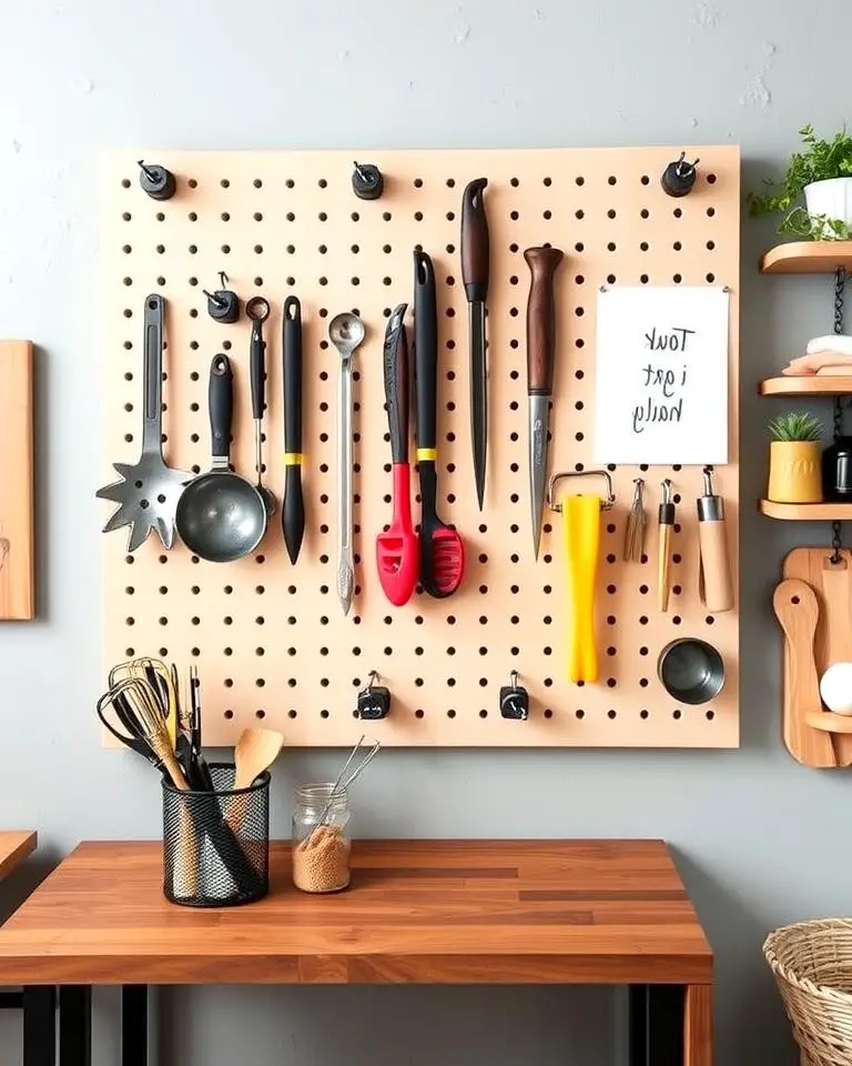 Wall-Mounted Pegboards