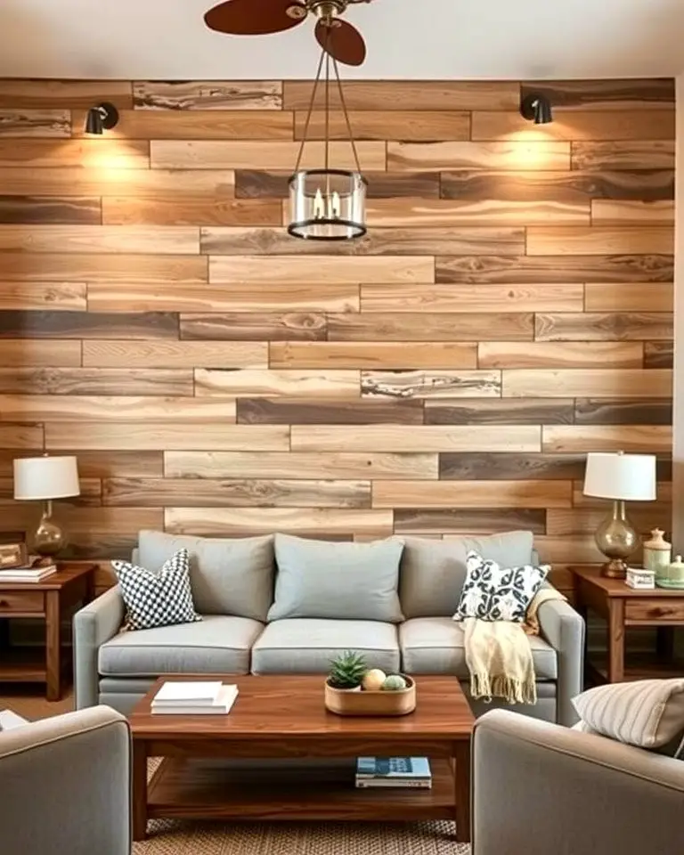 Rustic Barnwood Accent Wall