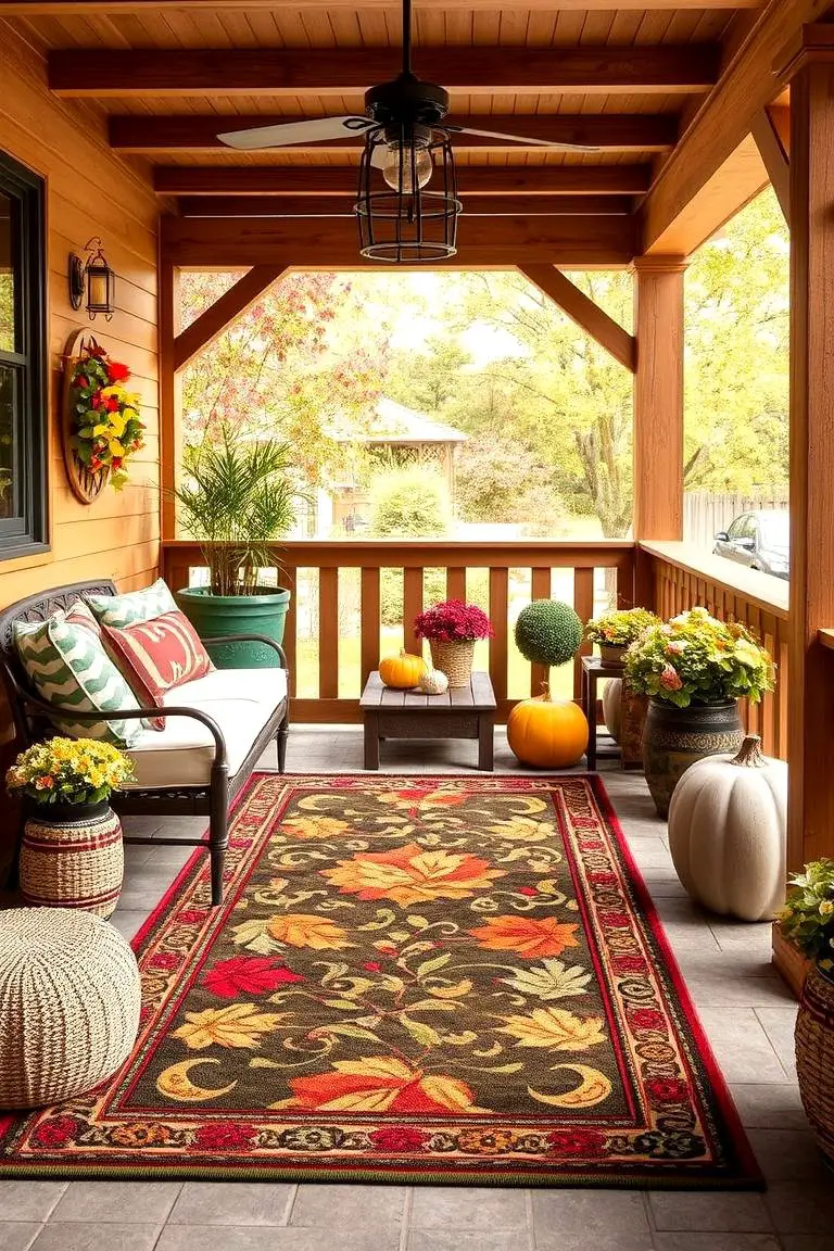 Charming Fall Outdoor Rugs