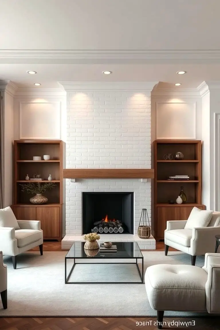 Luxe White Brick Surround