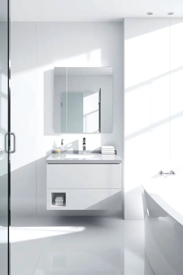 High-Gloss Modern Sink Unit
