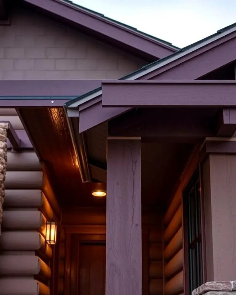 Copper-Finished Soffit Lights for Rustic Charm