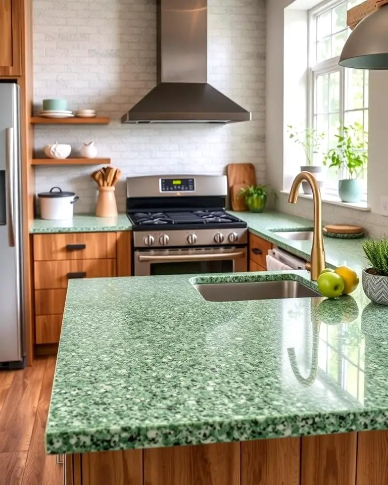 Green Terrazzo for a Natural Touch