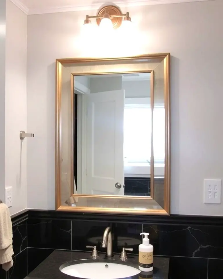 Add a Framed Mirror