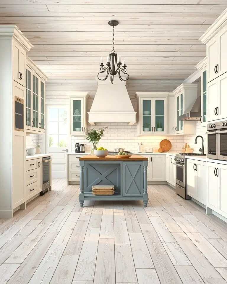 Whitewashed Hardwood Flooring