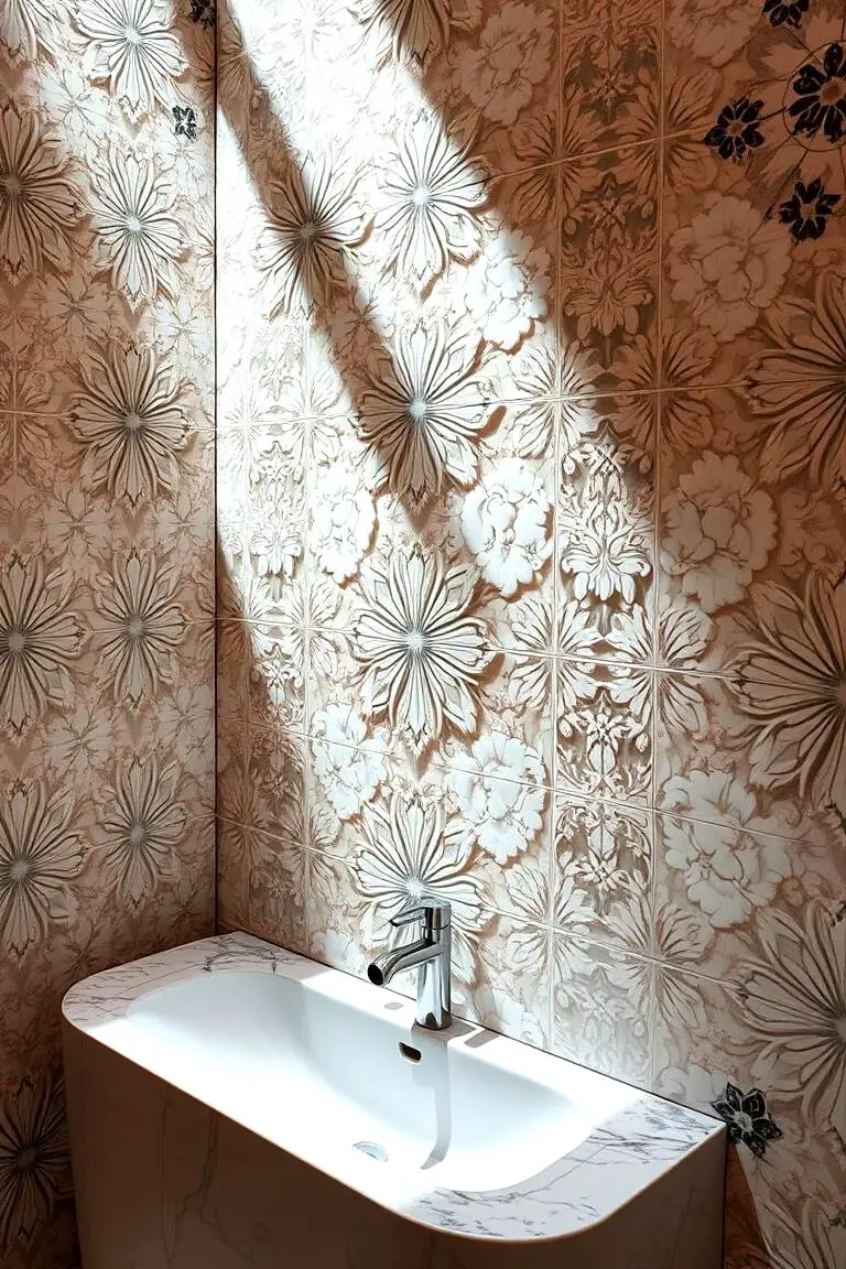 Marble Inlay Patterns on Walls