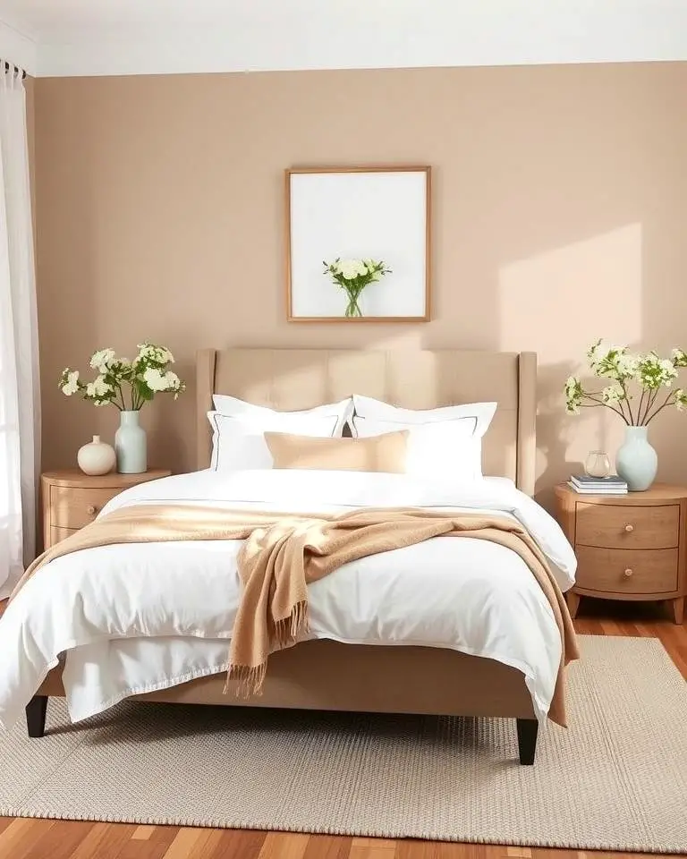 Taupe and White Contrast