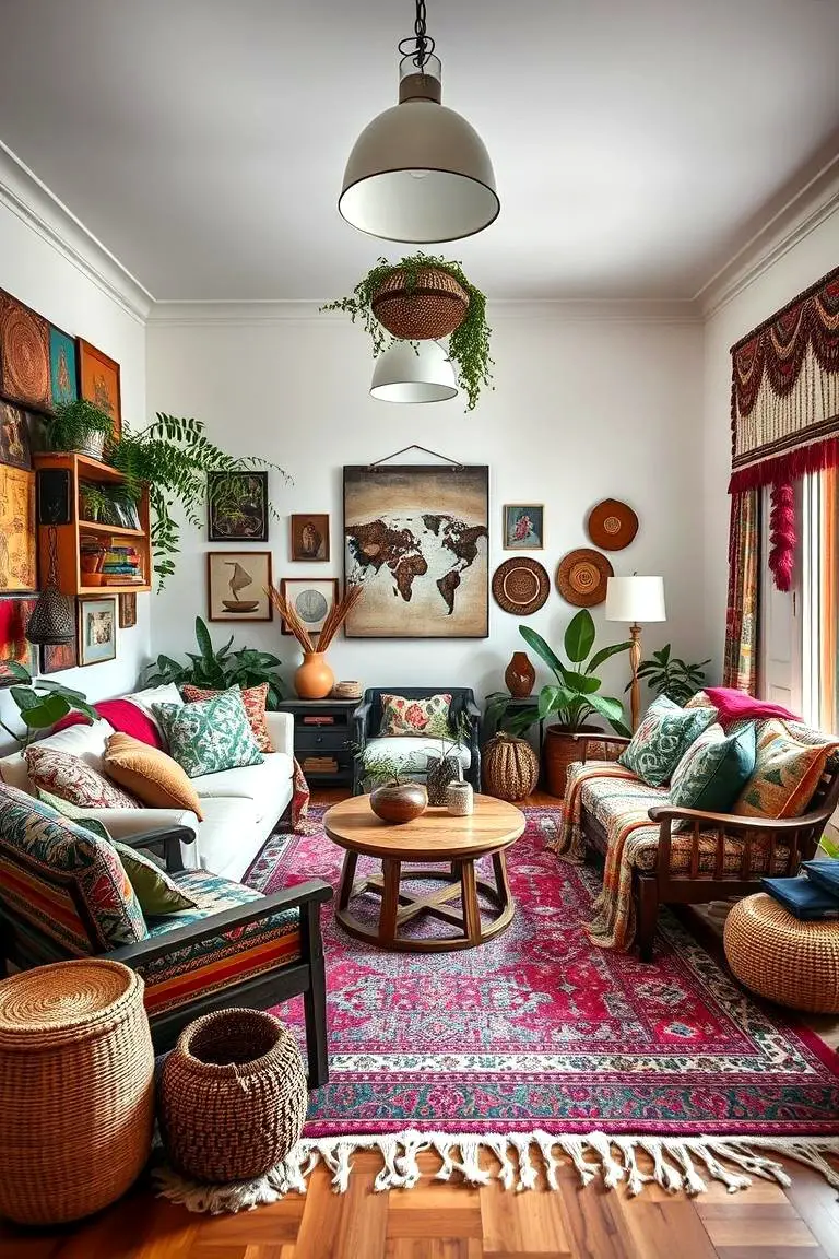 Bohemian Chic Family Room
