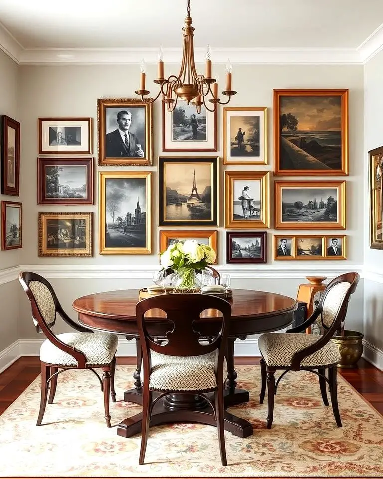 Gallery Walls with Vintage Art