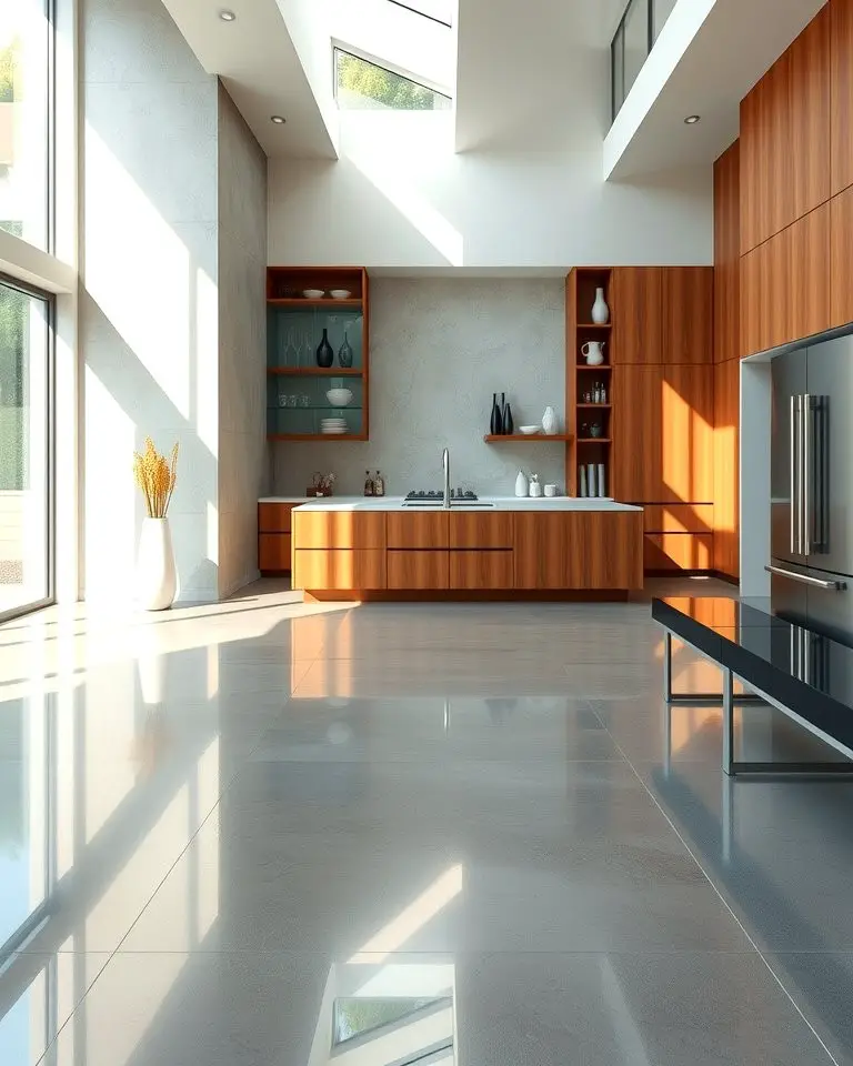 Sleek Sophistication with Polished Concrete