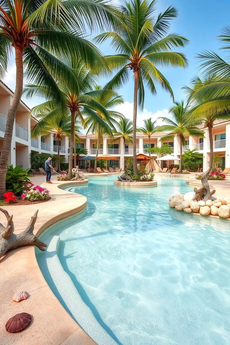 Beach-Inspired Pool Landscaping