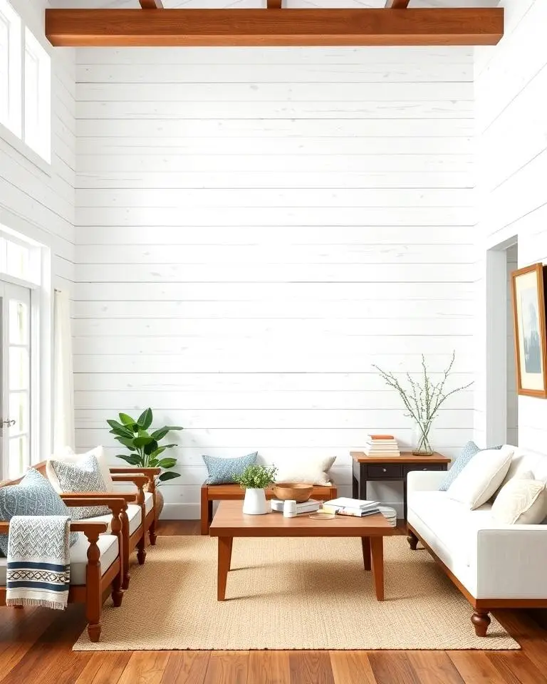 Distressed Shiplap Walls