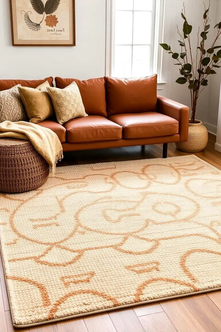 Warm Textured Area Rugs
