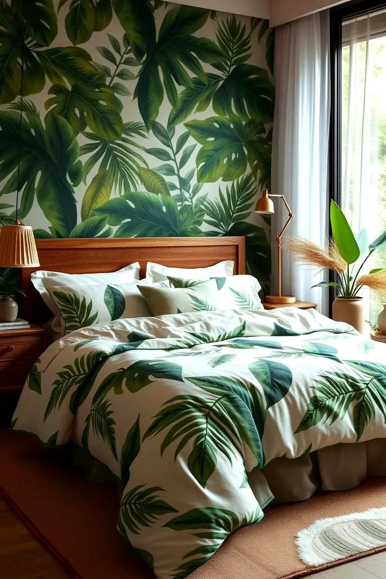 Leafy Bedding Elegance