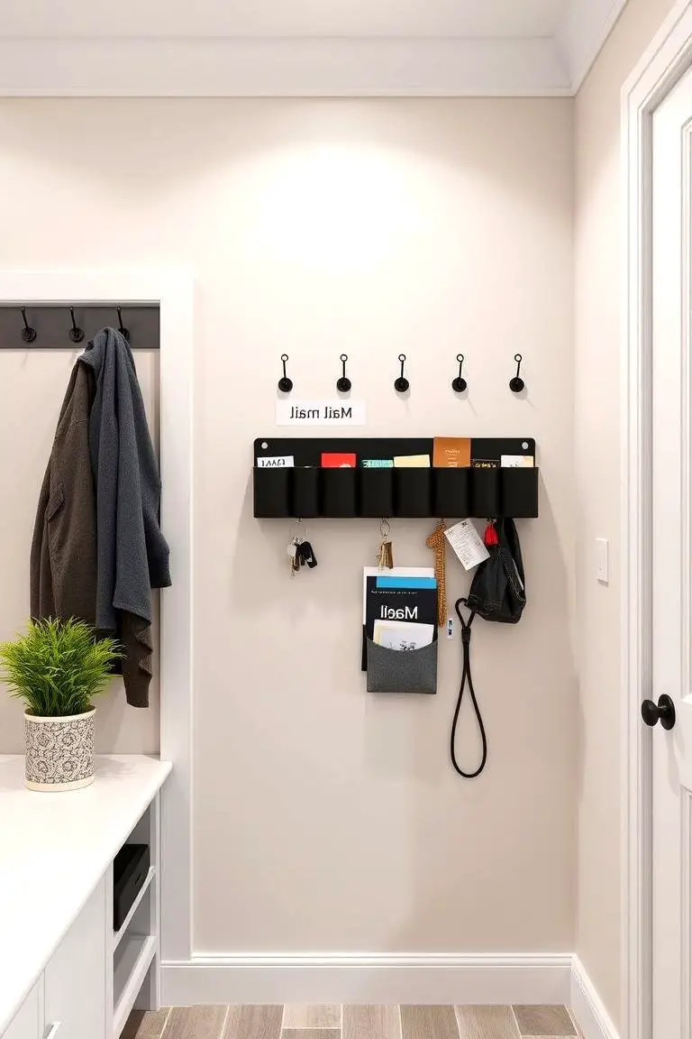 Hanging Key and Mail Organizer