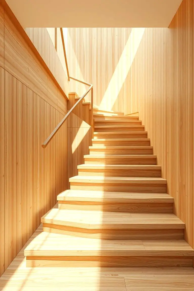 Eco-Friendly Bamboo Staircase
