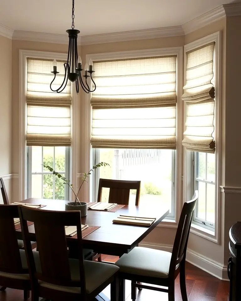 Roman Shades for a Clean Look