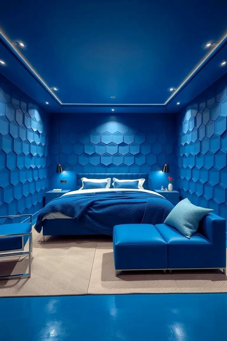 Modern Blue Geometric Patterns