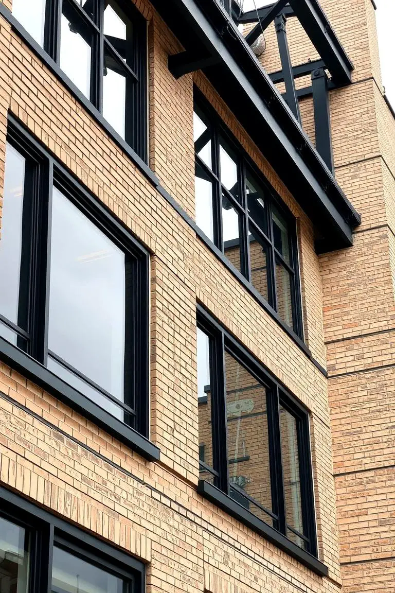 Industrial Chic Beige Brick Design