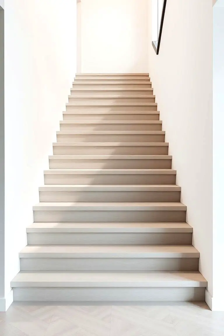Open Riser Modern Staircase