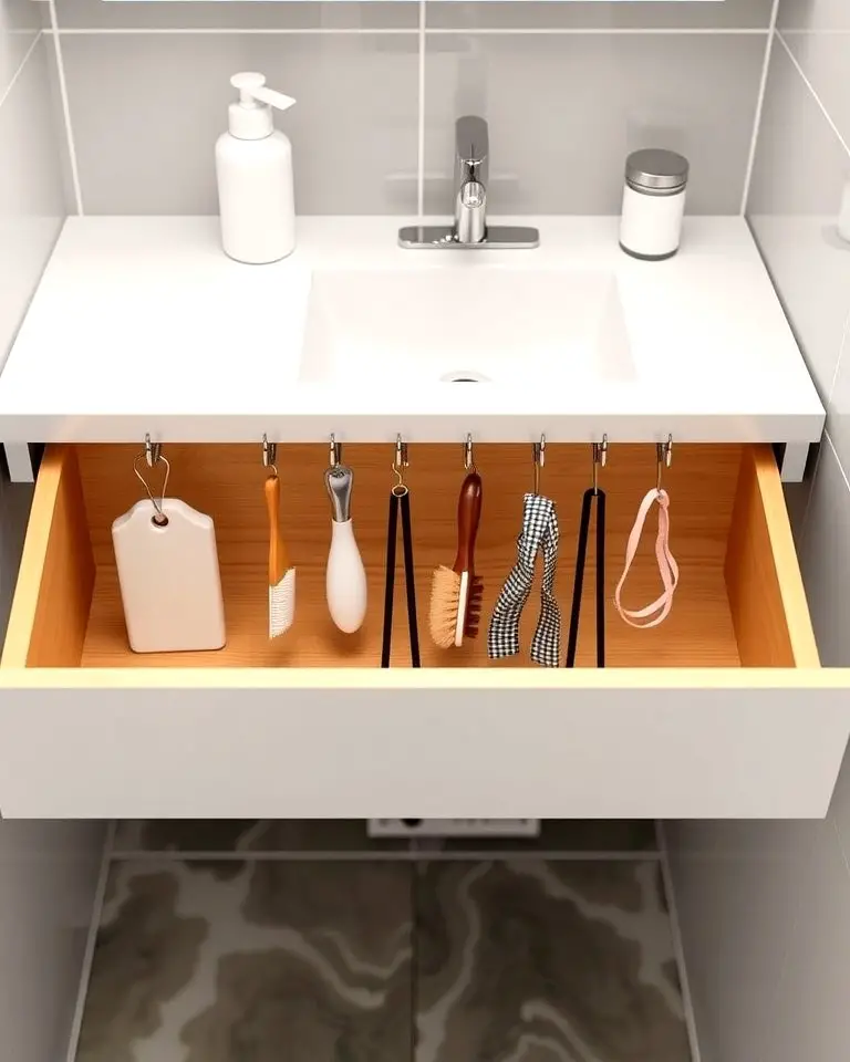 Over-the-Drawer Hooks for Vertical Use