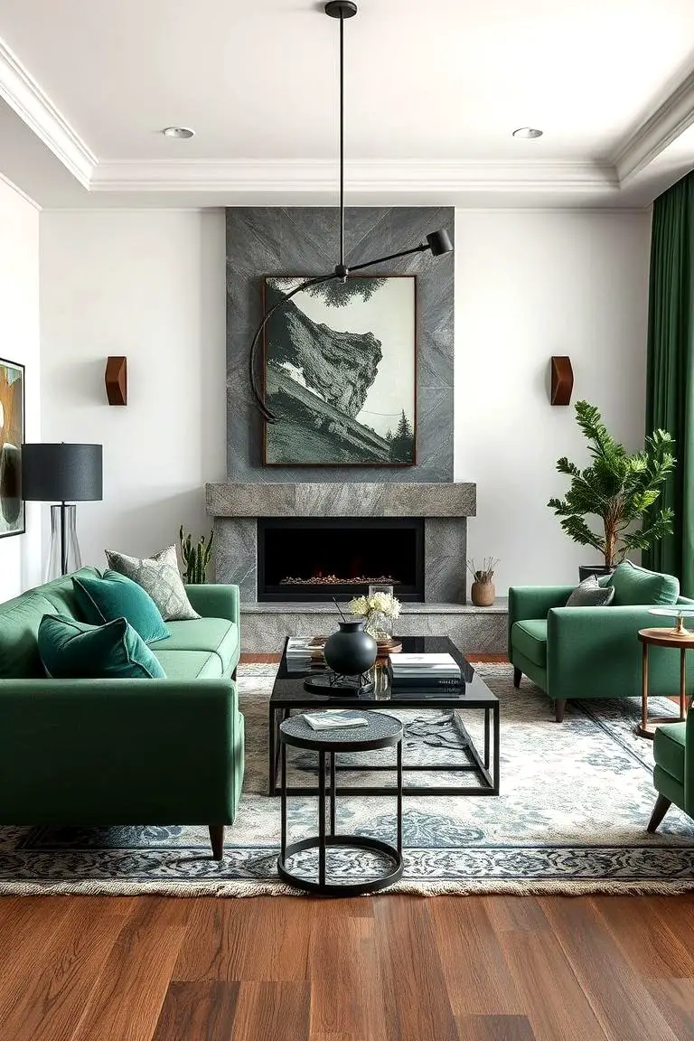 Layered Green Textures
