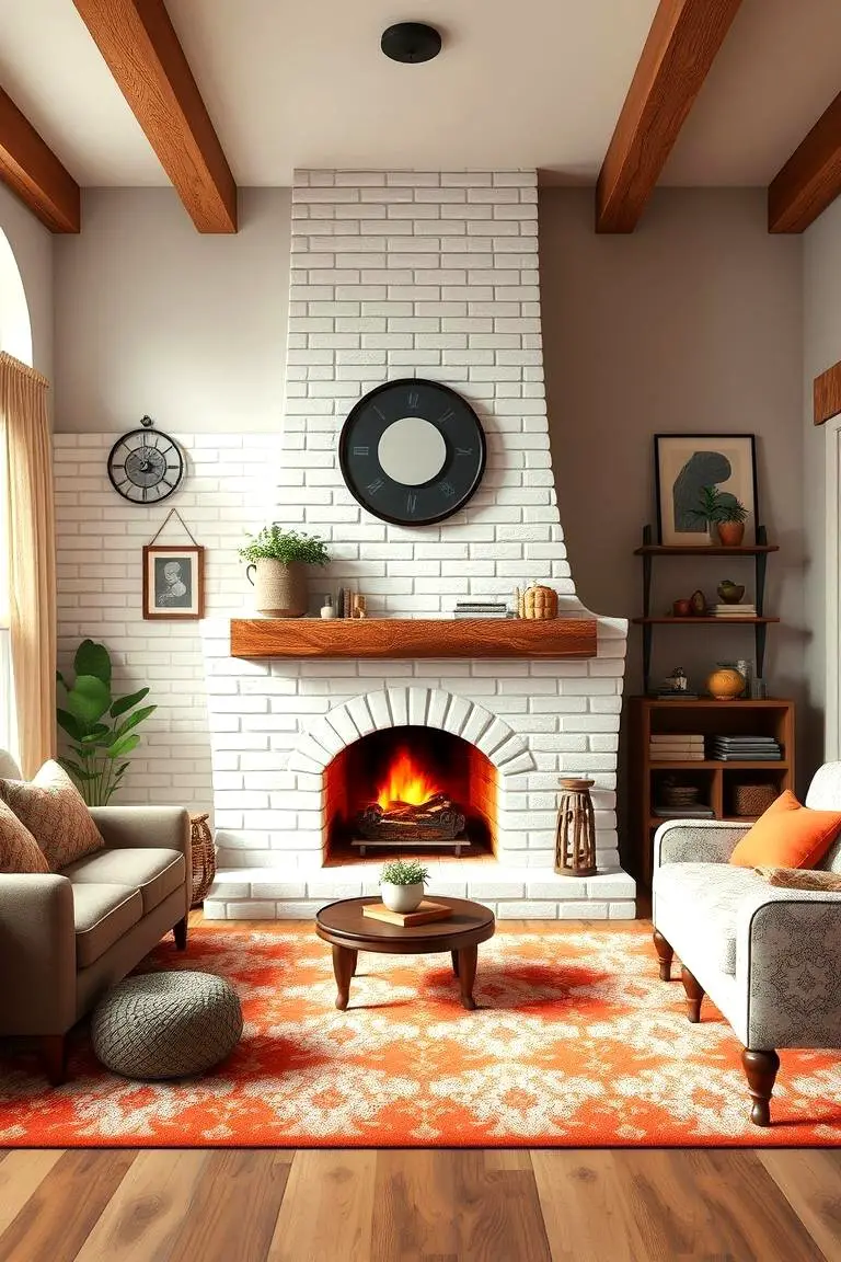 Whimsical White Brick Artistry