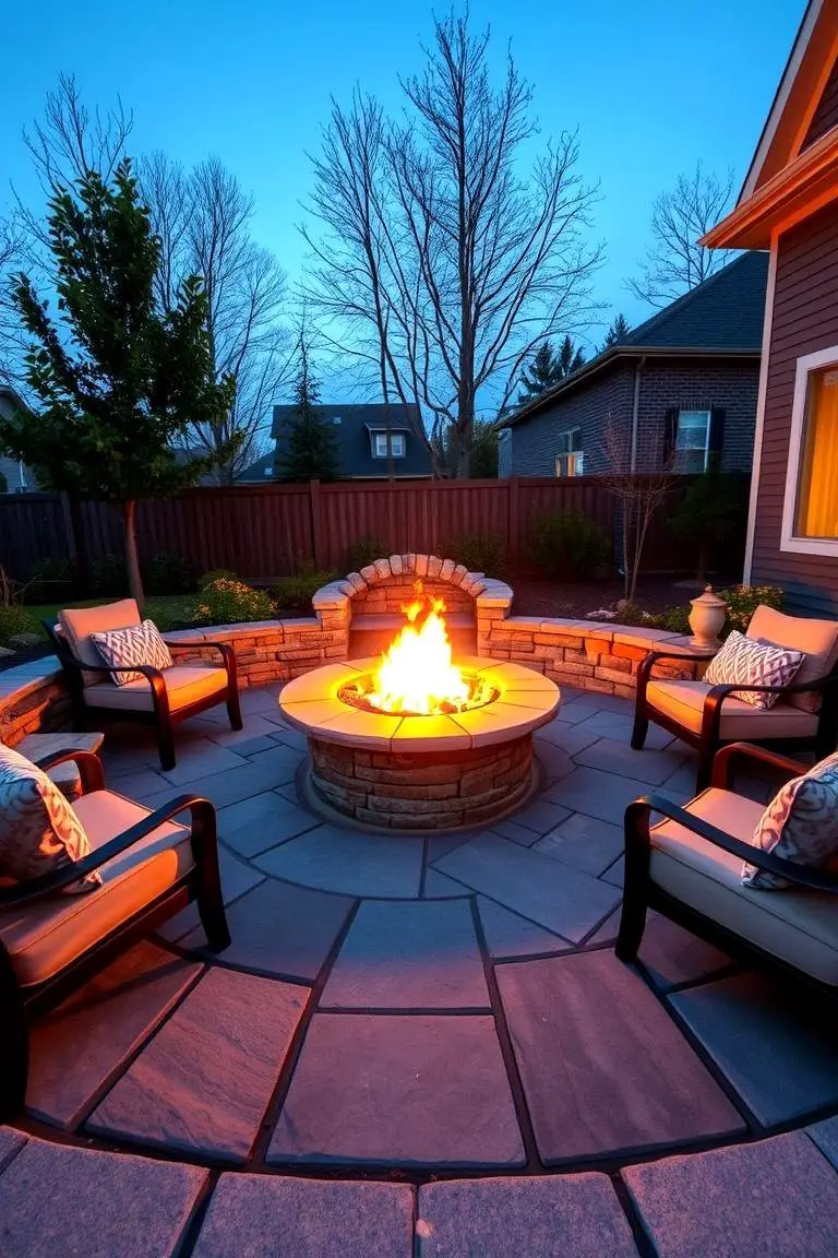 Cozy Fire Pit Patio