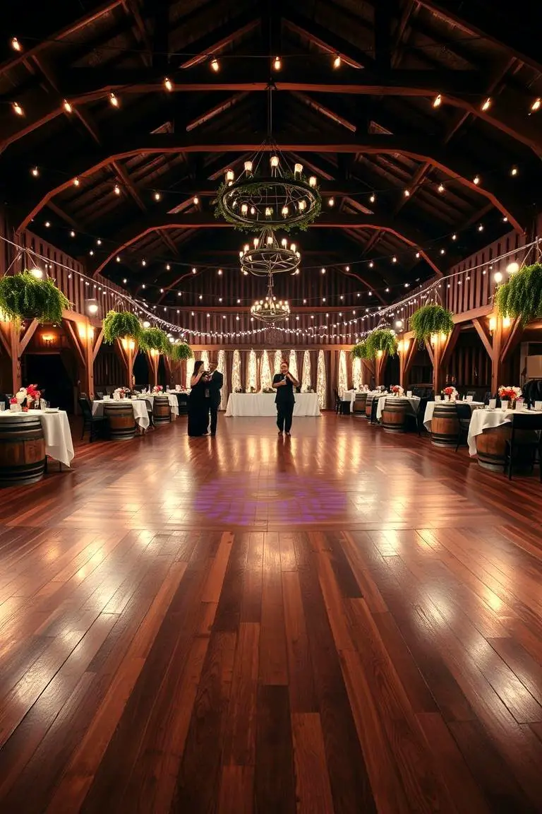 Rustic Dance Floor Setup